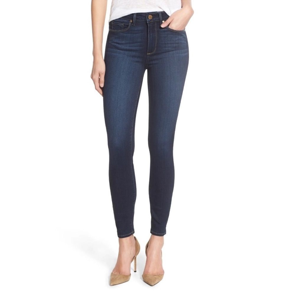 NWT Paige Hoxton Ultra Skinny Transcend Jeans in Nottingham Wash Size 32
